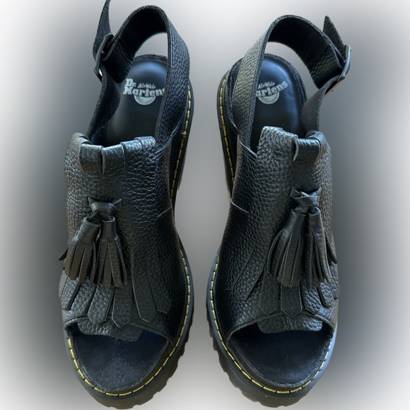 New Dr. Martens Seraphina Kiltie Tassel Platform Heeled Clogs Size EU 39 US 8 - Picture 6 of 9